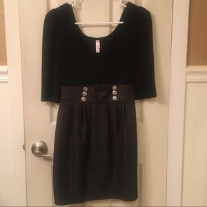 Black and grey dress